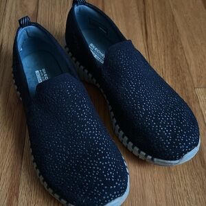 Skechers Navy Slip-On Loafers
